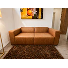 Sofá Living Ámbar tela Cuero By NG Home 4