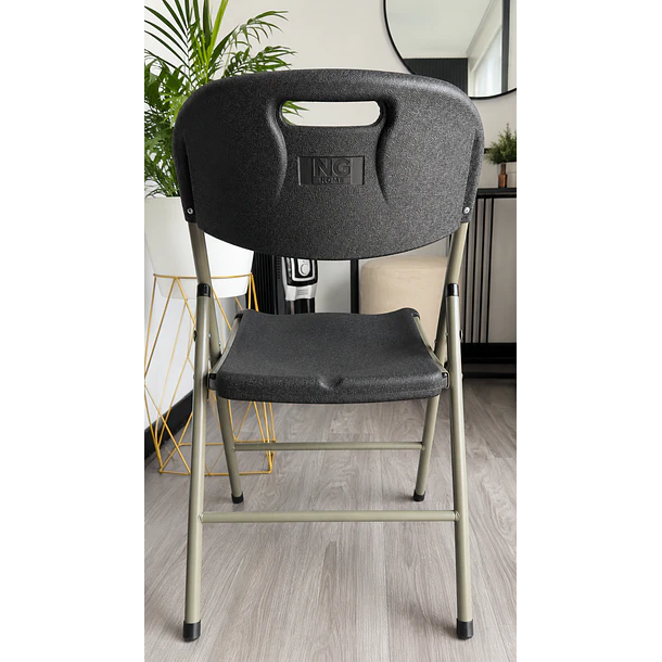 Silla plegable alta resistencia Negra | NG Home 3