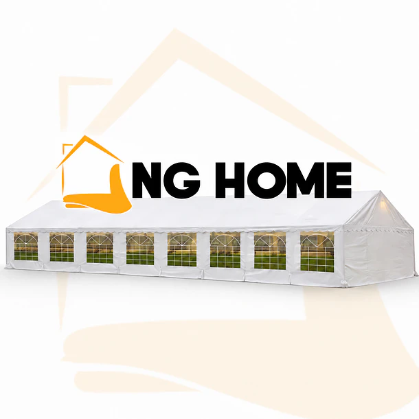 PREVENTA EXCLUSIVA - Carpa ELITE 16x8 Impermeable para Eventos - PVC Alta Resistencia | NG Home
