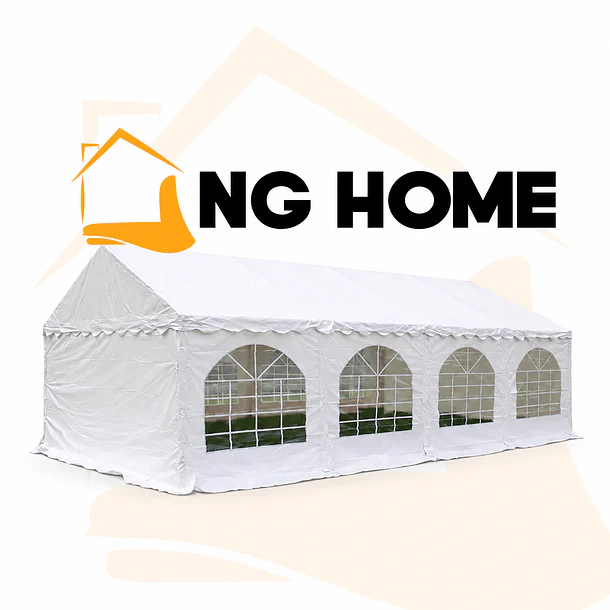 Carpa ELITE 8x4 Metros PVC ESTRUCTURA REFORZADA, IMPERMEABLE | NG Home