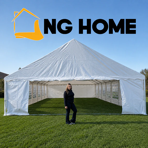 Carpa ELITE 14x7 Impermeable para Eventos - PVC Alta Resistencia | NG Home 16
