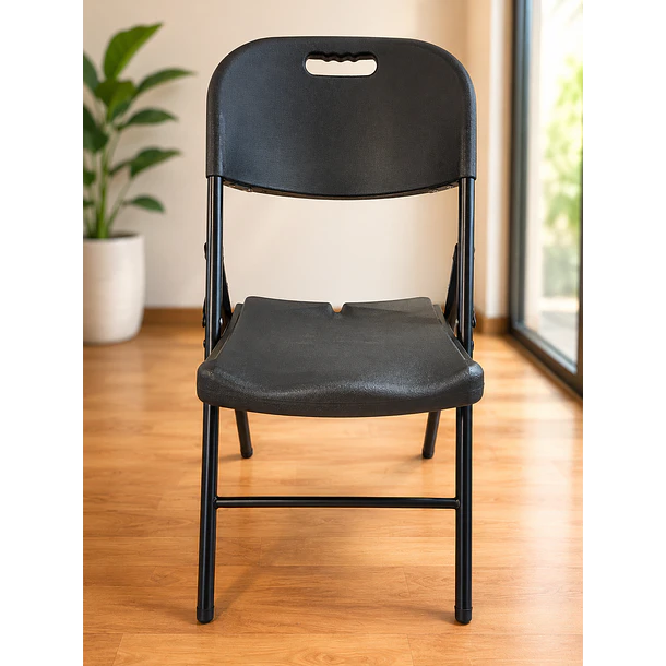 Silla plegable alta resistencia Negra | NG Home 3
