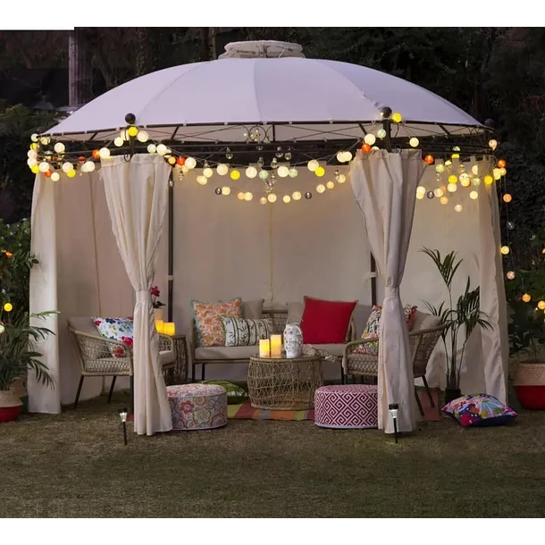 Techo Repuesto para Pérgola Circular 3,5 m – Impermeable | NG Home