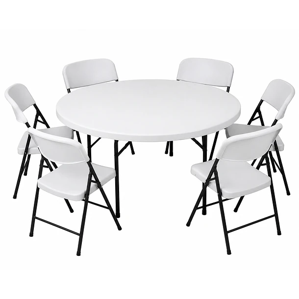 Mesa redonda blanco 120 cm | NG Home 2