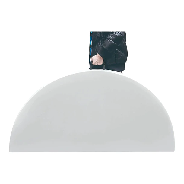Mesa Plegable Redonda 160x74 Blanca 3