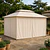 Pérgola Romana 3x4 Metros con Cortinas Impermeable | NG Home