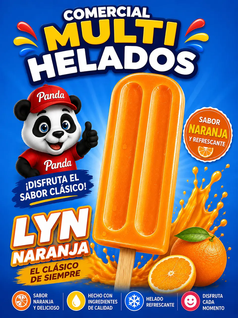 Lyn naranja panda x 42 unidades 1