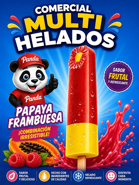 Yiro papaya frambuesa x44 unid