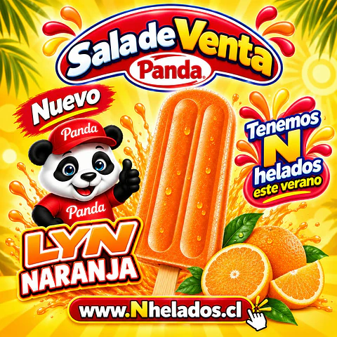 Lyn naranja panda x 42 unidades