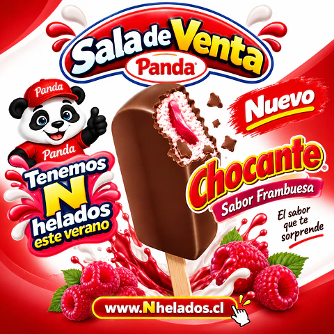 Chocante crema frambuesa x16
