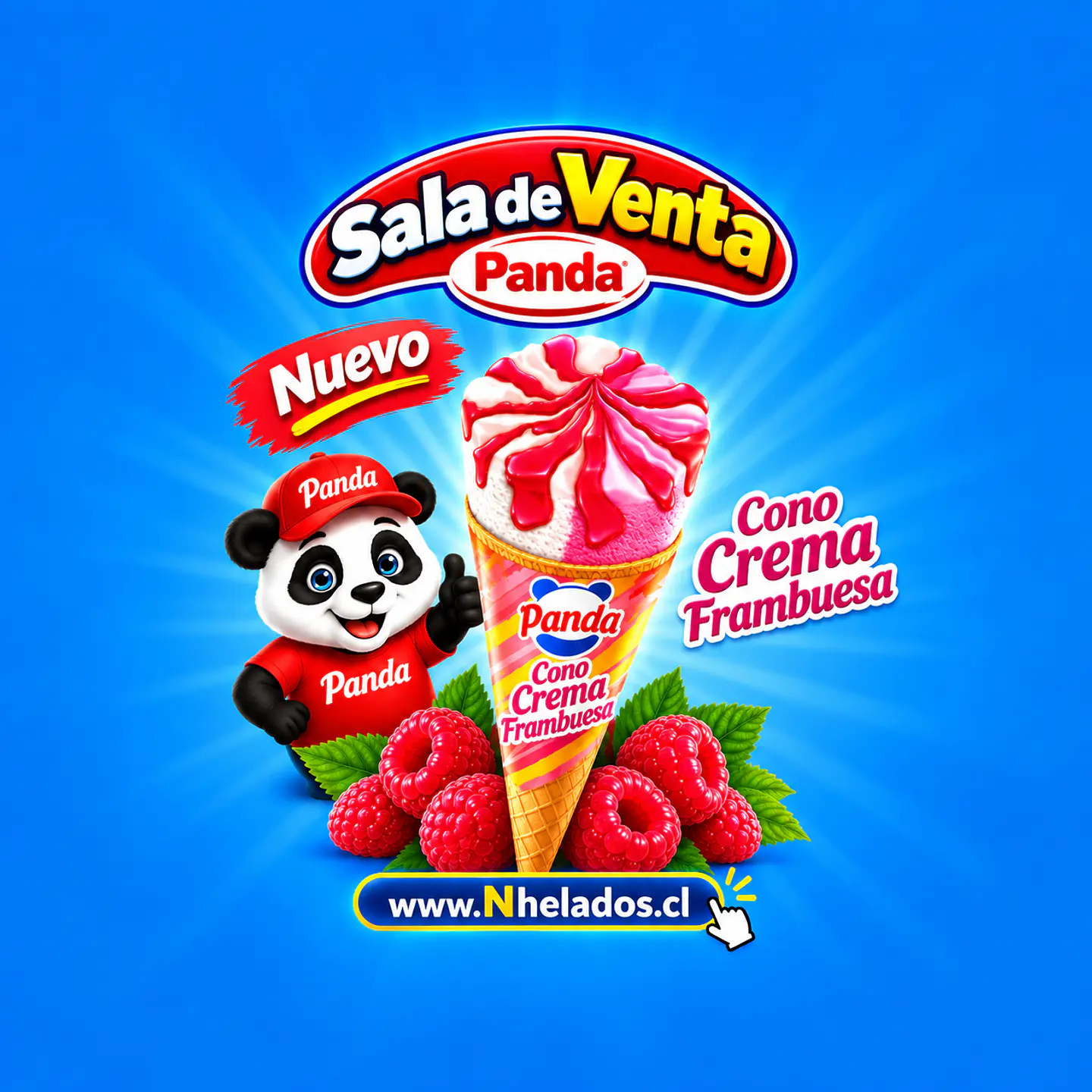 Cono crema frambuesa x16 1
