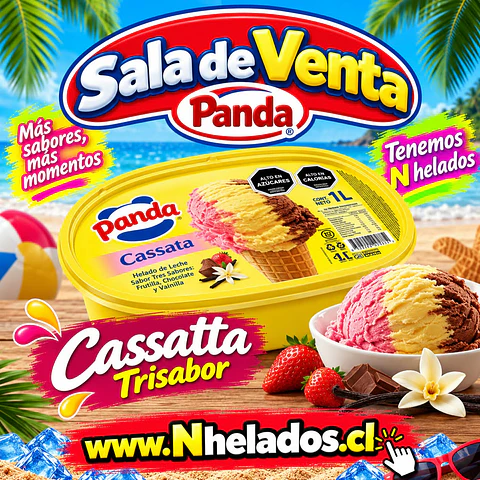Cassatta trisabor panda 1lt 