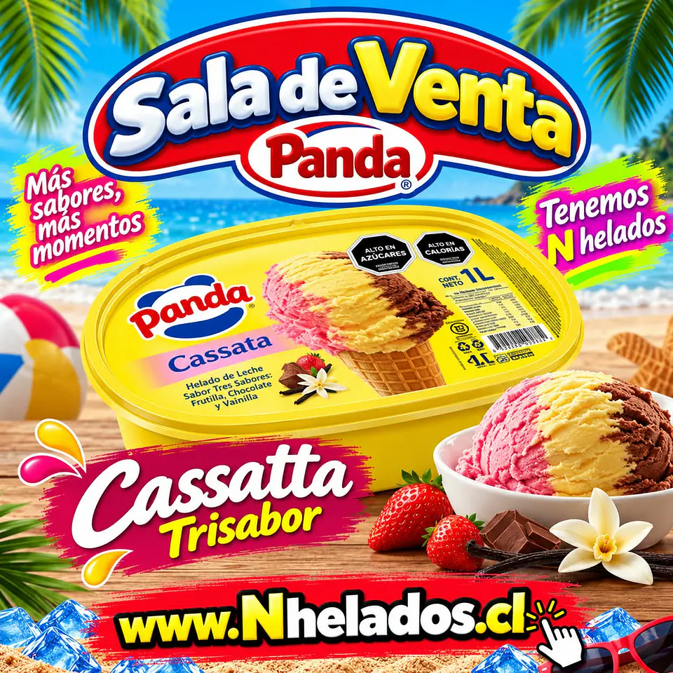 Cassatta trisabor panda 1lt  1