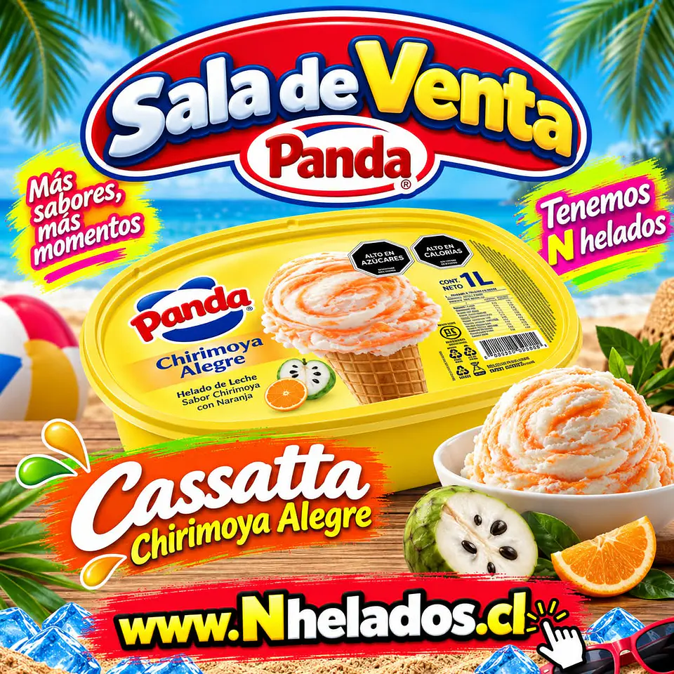 Cassatta chirimoya panda 1lt 1