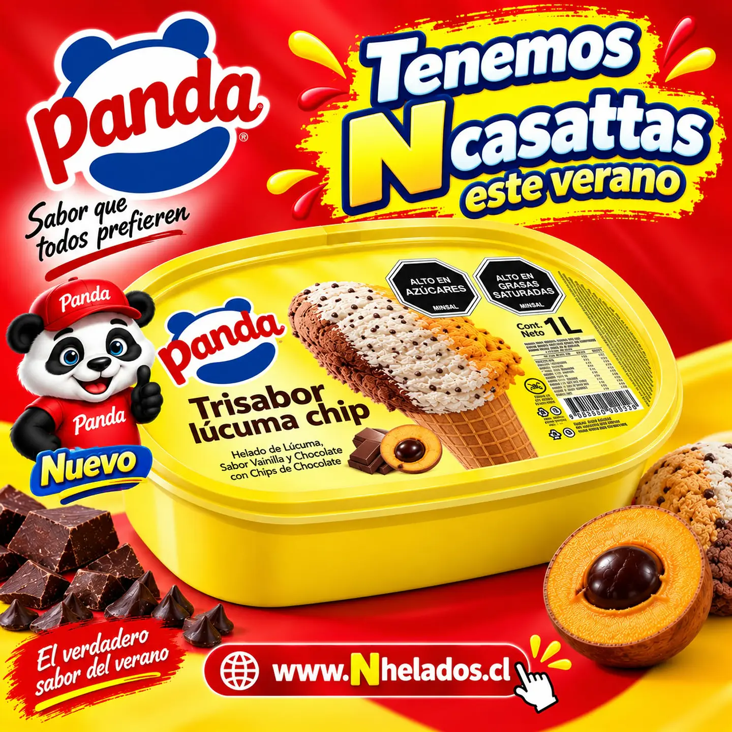 Cassatta trisabor choc/luc/chips 1lt 1