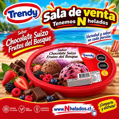 Cassatta chocolate suizo trendy 1lt x6unid
