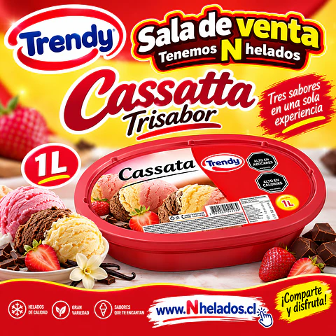 Cassatta trisabor trendy 1lt x6unid