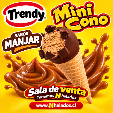 Minicono manjar trendy x32 unid