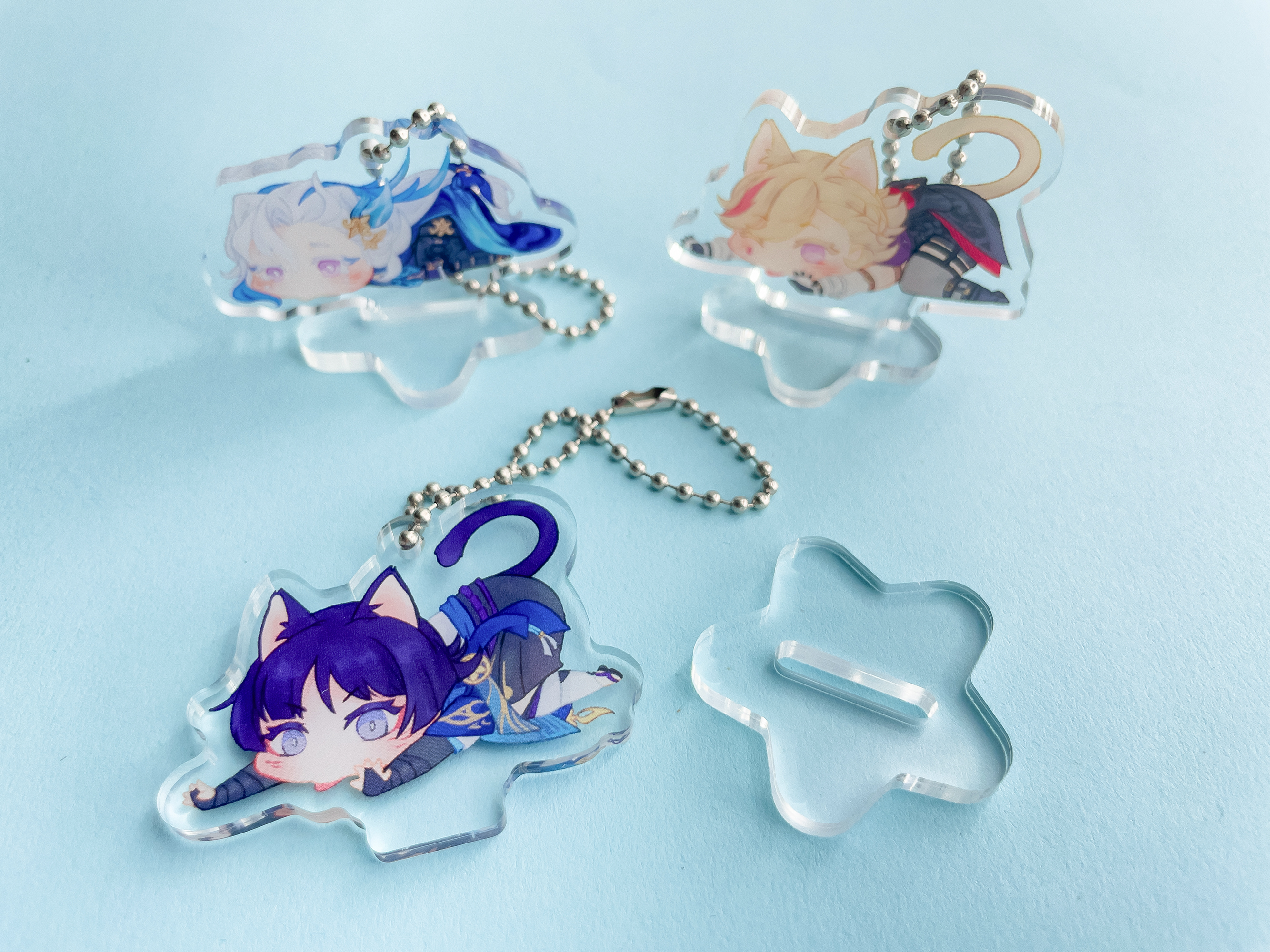 Genshin Impact Mini Acrylic Standee / Charms