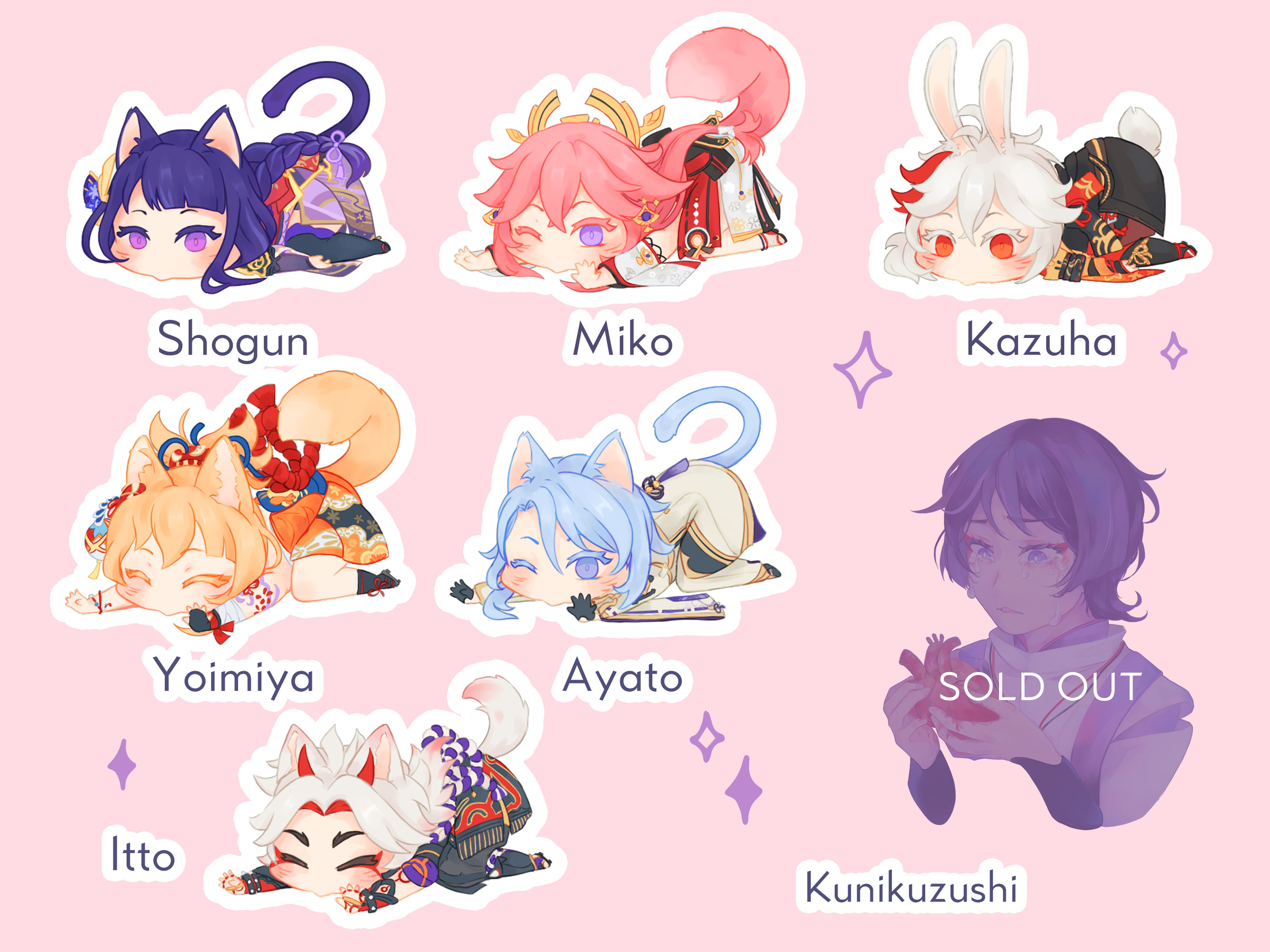 Genshin Impact Stickers 4