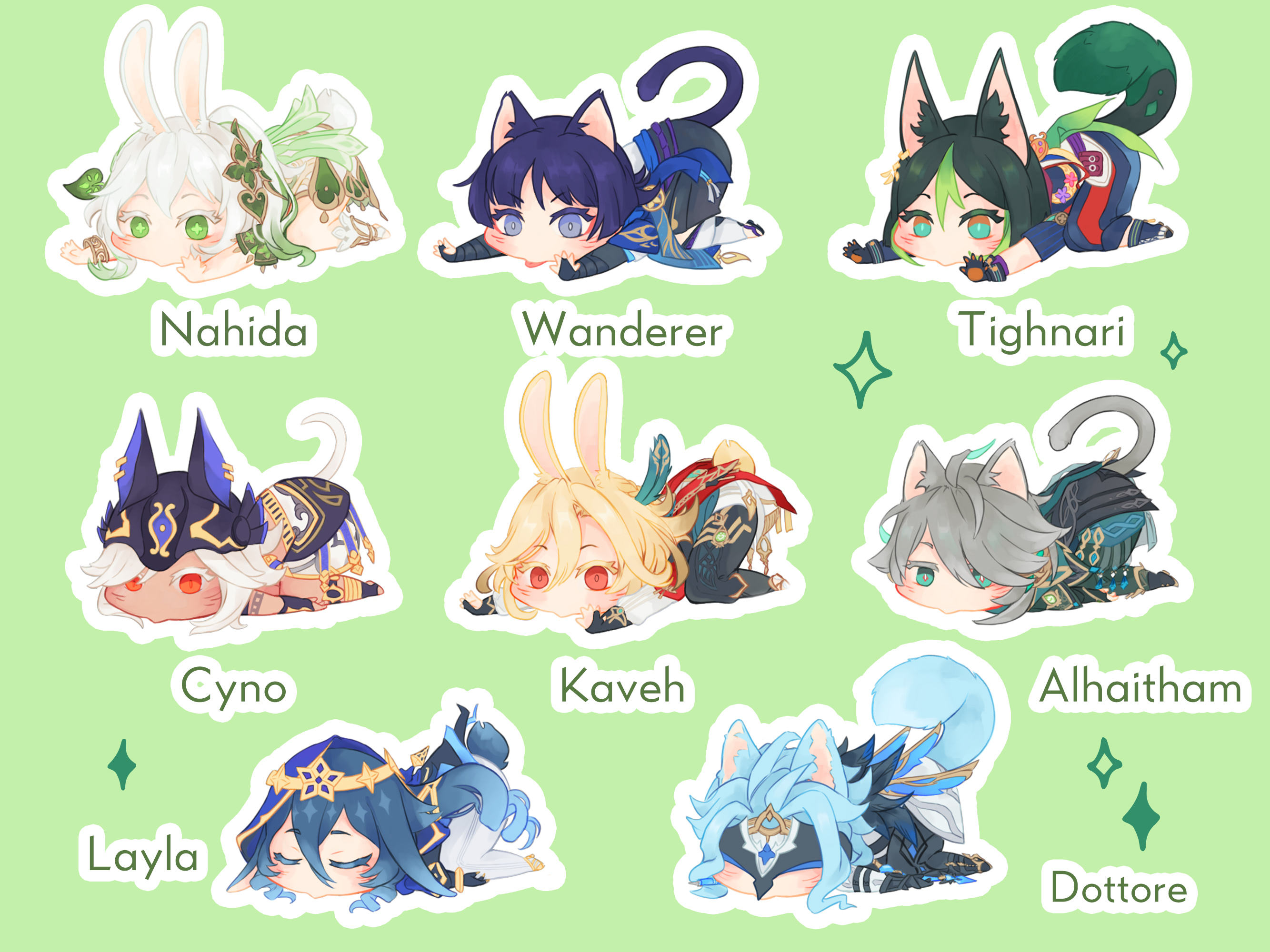 Genshin Impact Stickers 5