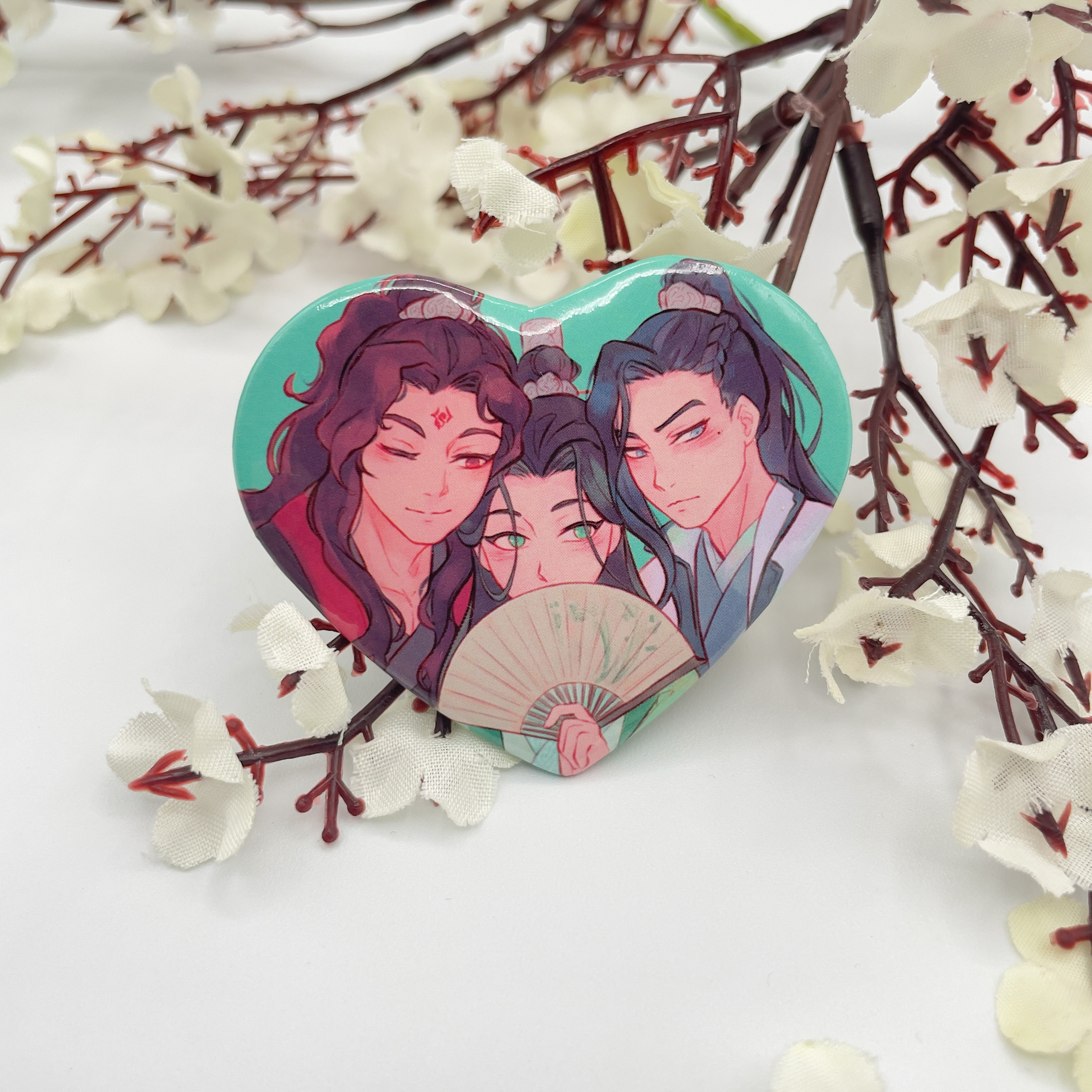 Danmei Heart Pins // TGCF // MDZS // SVSSS