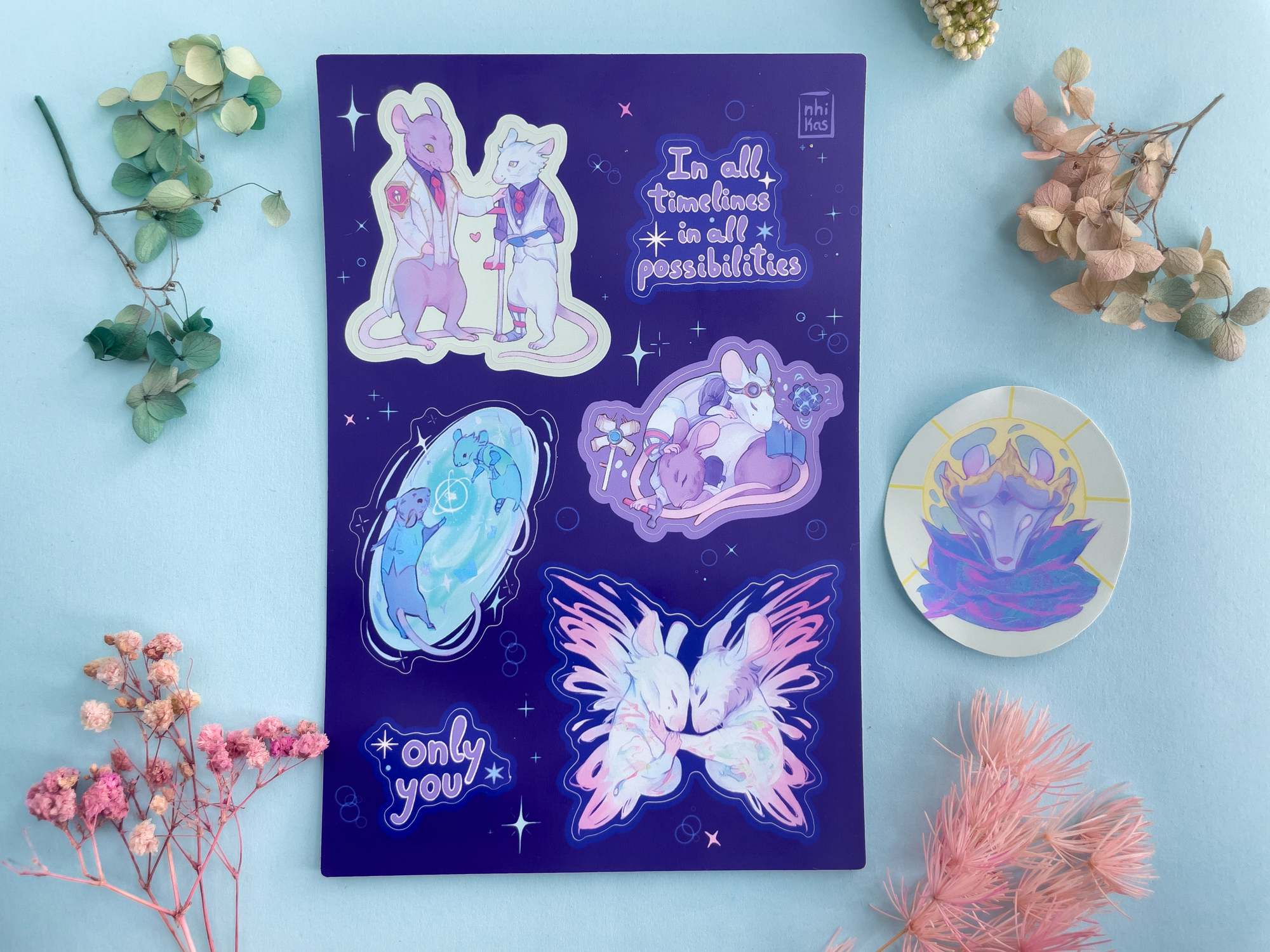 Arcane sticker sheets // jayvik // caitvi