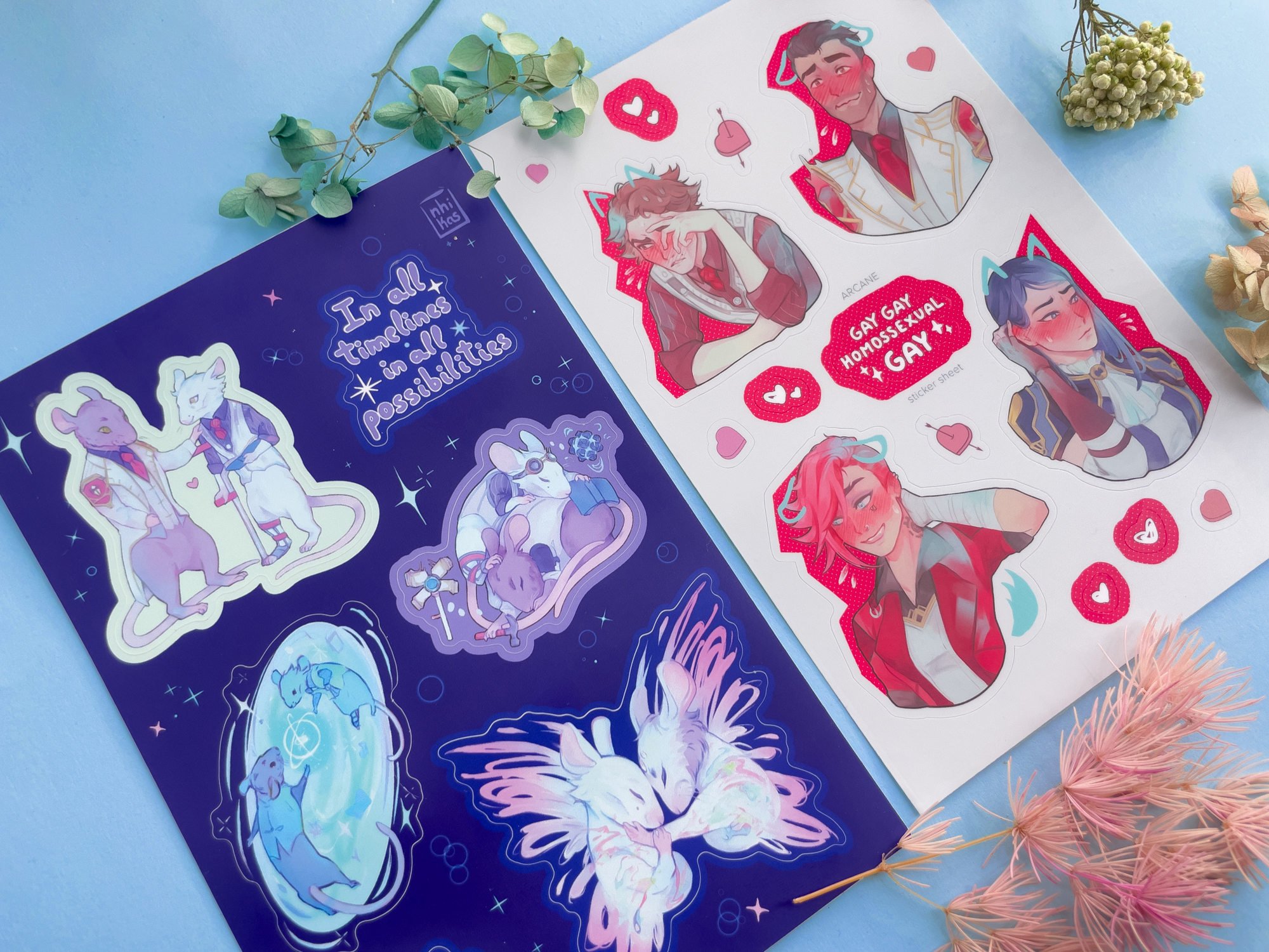 Arcane sticker sheets // jayvik // caitvi 4