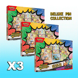 PACK 3 DELUXE PIN COLLECTION Ascended Heroes INGLES