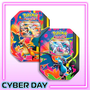 PACK 2 TIN MEGA CHARIZARD X e Y INLGES