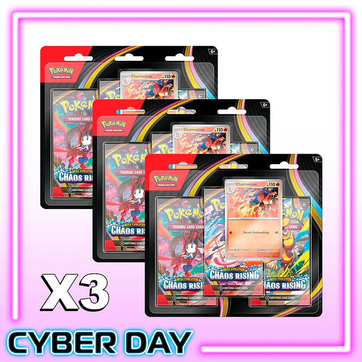PACK 3 BLISTER - Charmeleon Chaos Rising INGLES  1