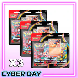 PACK 3 BLISTER - Charmeleon Chaos Rising INGLES 