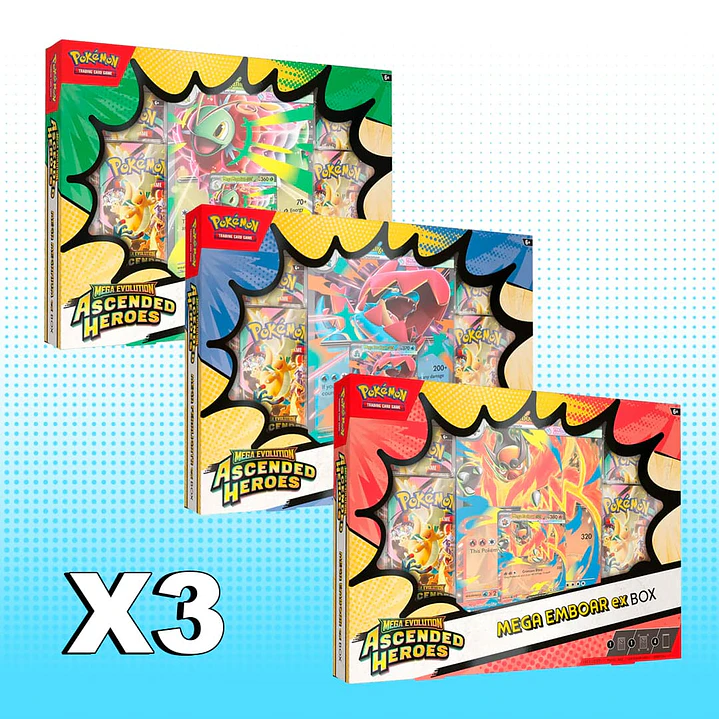 PACK 3 MEGA BOX Ascended Heroes INGLES  1