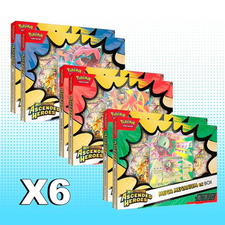 PACK 6 MEGA BOX Ascended Heroes INGLES 1