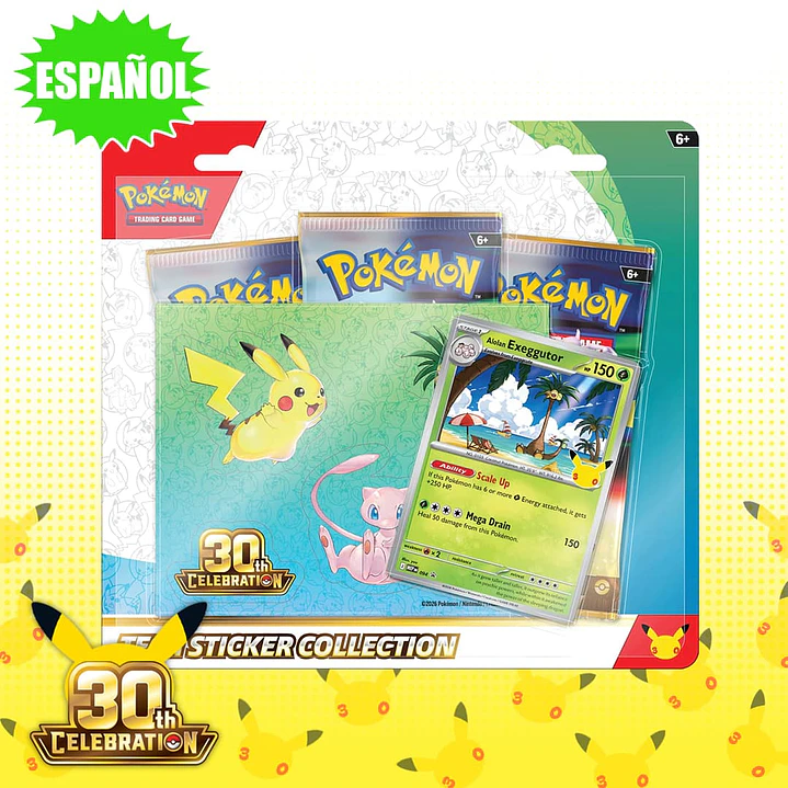 TECH STICKER COLLECTION Exeggutor 30° Aniversario ESPAÑOL [PREVENTA-16/09] 1