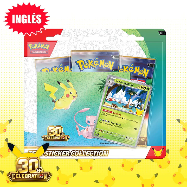 TECH STICKER COLLECTION Exeggutor 30th Celebration INGLES [PREVENTA-16/09] 1