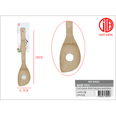 CUCHCRA PERFORADA DE MADERA DE 30 CM 