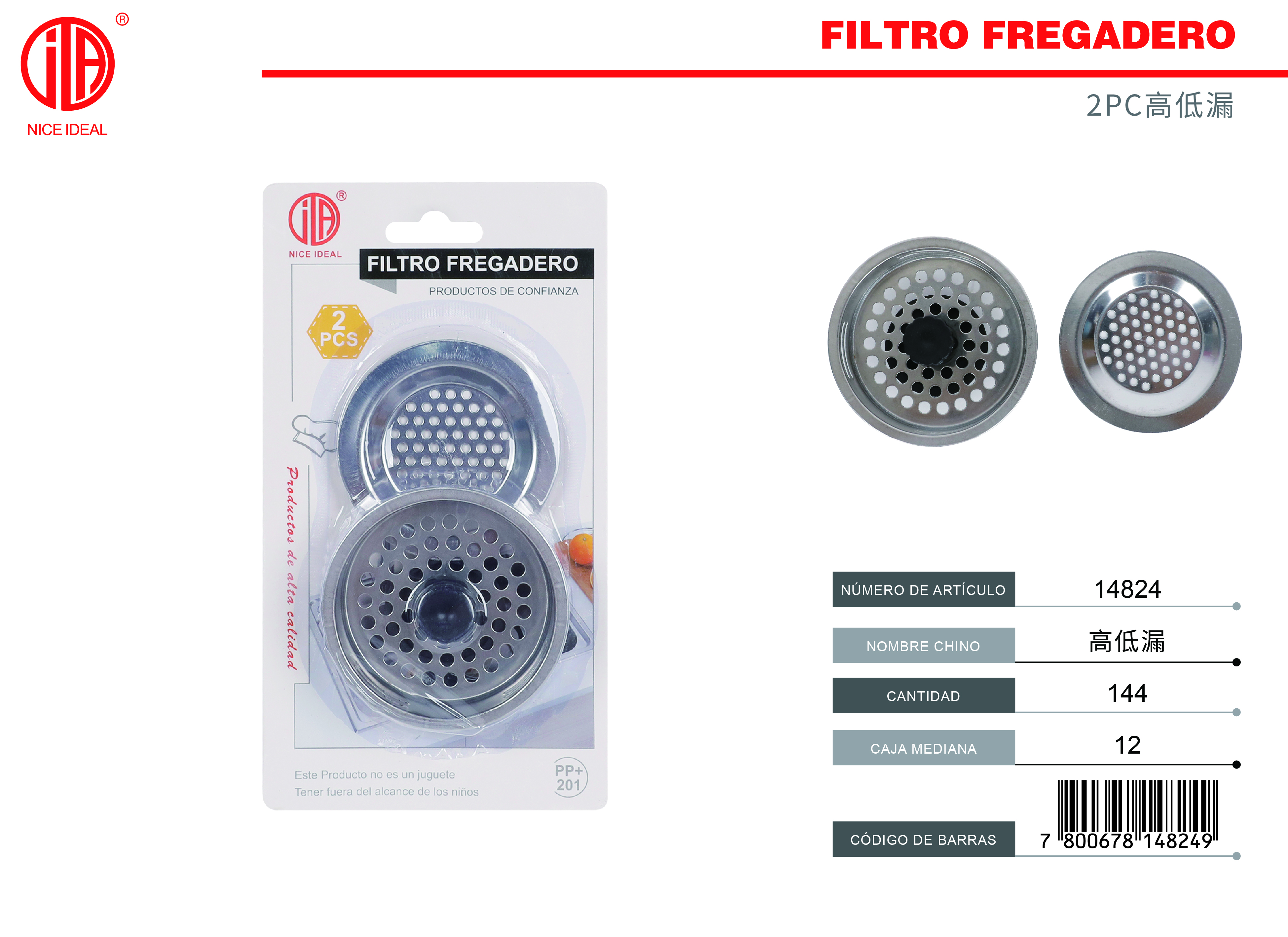 Filtro Fregadero