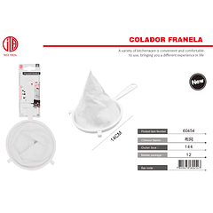 COLADOR DE FRANELA 14 CM 