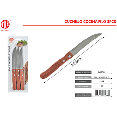 CUCHILLO PARA COCINA CON FILO 20.5 CM 