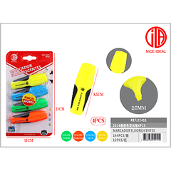 Resaltadores o destacadores Fluorescentes 4pcs