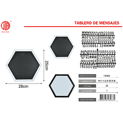 TABLERO DE MENSAJES 25x28 Cm