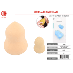 ESPONJA DE MAQUILLAJE  2PCS