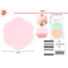 PUFF FORMA DE FLOR PARA MAQUILLAJE 2PCS