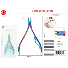CORTA CUTICULA  TORNASOLADO  10.2 CM 