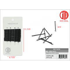 PINZAS PARA EL CABELLO 6Cm 24PCS