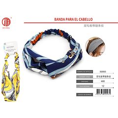 BANDA  ESTAMPADA PARA EL CABELLO 