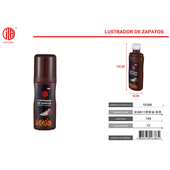 LUSTRADOR PARA ZAPATOS COLOR CAFÉ 75ml