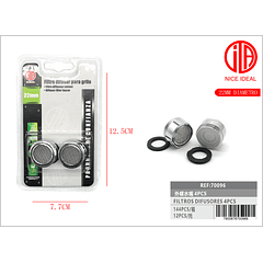 FILTRO DIFUSOR Y JUNTAS 4PCS