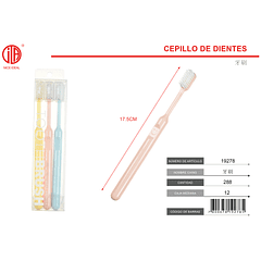 CEPILLO DE DIENTES CON DISEÑO 17.5CM 3PCS